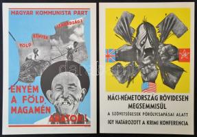 Politikai Plakátok 1945-1948. Szerk.: Szintay Jánosné, Fegyó János. Bp., 1970, Kossuth Könyvkiadó, 1...