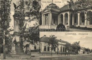 Cibakháza, Sváb Gyula kastély, 1848-as hősi emlékmű, Községháza (fa)