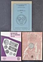 3 db numizmatikai szakkönyv