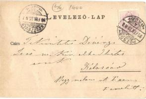 1899 Pozsony, Pressburg, Bratislava; Dunai látkép a várral, gőzhajó / general view, castle, steamshi...