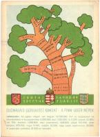 A finnugor népek; a Sugurahvaste Instituut (Rokonnépek Intézete) kiadása / Finno-Ugric language family tree (EB)