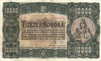 1923. 10.000K "Orell Füssli" T:II