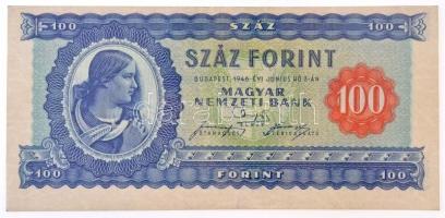 1946. 100Ft T:II / Hungary 1946. 100 Forint C:XF  Adamo F26
