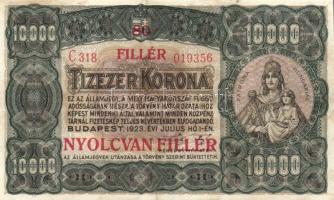 1923. 10.000K 80f fny-sal T:II
