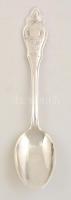 Ezüst(Ag) teás kanál, 6 db, jelzett, h: 12,5 cm, nettó: 107,8 g