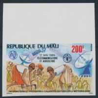 Telecommunications imperforate margin stamp, Telekommunikáció vágott ívszéli bélyeg