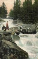 Tátra, Kis-Tarpataki vízesés. Dr. Trenkler Co. / Kohlbacher Tal, Kleiner Wasserfall / waterfall / Obrovsky vodopád (EK)