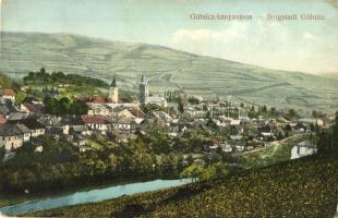 Gölnicbánya, Gelnica, Bergstadt Gölnitz; látkép. Kiadja Feitzinger Ede No. 729/IIa. 1908 / general view (EK)