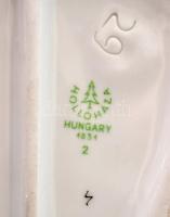 Hollóházi íbisz, kézzel festett, jelzett, apró lepattanással, m:17 cm