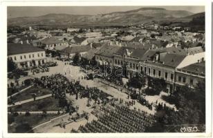 1940 Szamosújvár, Gherla; bevonulás, tankok / entry of the Hungarian troops, tanks