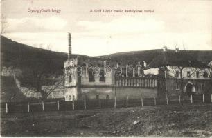 Szárhegy, Gyergyószárhegy, Giurgeu-Sarheghi, Lazarea; Gróf Lázár család kastélyának romjai. Kiadja Lázár J. István és Gerő / castle ruins (EK)