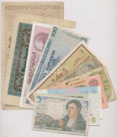 Vegyes: 14db-os bankjegy tétel a világ minden tájáról T:III,III- Mixed: 14pcs of banknotes from all around the World C:F,VG