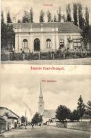 1910 Felsőábrány (Bükkábrány), Mahr-lak, református templom (ázott sarok / wet corner)