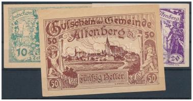 Ausztria 1920. 6db klf szükségpénz, közte Altenberg, Gemeinde Au a. D. T:I,I-
Austria 1920. 6pcs of...