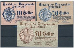 Ausztria 1920. 9db klf szükségpénz, közte Aggsbach, Altheim T:I,I-
Austria 1920. 9pcs of diff neces...