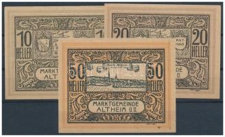 Ausztria 1920. 9db klf szükségpénz, közte Aggsbach, Altheim T:I,I-
Austria 1920. 9pcs of diff neces...