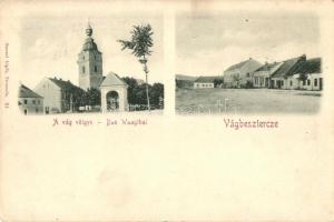 Vágbeszterce, Povazská Bystrica (Tátra); Vág-völgye, templom, utcakép. Gansel Lipót 51. / Vah valley, church, street