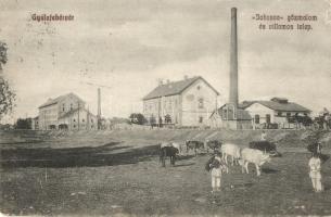 Gyulafehérvár, Karlsburg, Alba Iulia; Johanna gőzmalom és villamos telep, szarvasmarhák. Kiadja Weiss Bernáth 933. / steam mill, electric power plant, cattle (kis szakadás / small tear)