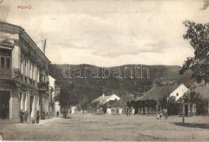 1911 Puhó, Púchov; utcakép. Reismann Mór kiadása 21036. / street view