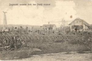 1917 Segesvár, Schässburg, Sighisoara; 1848-as Csatatéri emlékmű, Petőfi sírja / military monument, tomb of Petőfi