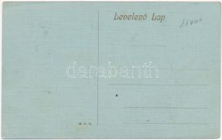 Beregszász, Berehove; Üdvözlet a beregszászi hegyről! "Vígan élj és ne búsulj" szőlős, hor...