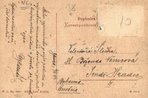 Zenica, general view, locomotive, wagons. W. L. Bp. 4882. (Rb)