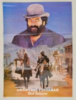 1985 Aranyeső Yuccában, főszerepben: Bud Spencer, kétoldalas filmplakát, hajtott, 67×49 cm