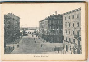 Fiume, leporellófüzet 20 lappal, Fiume és Abbazia. benne: Pannonia kivándorlási hajó, Adria kávéház,...