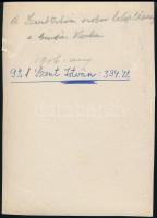 1906 Budapest, Szent István király lovasszobrának felavatása a Budai Várban, fotó, kis szakadással, ...