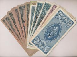 38db-os vegyes magyar pengő bankjegy tétel T:III,III-