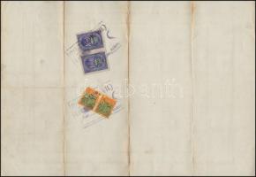 1909 Bizonyítvány és Testületi Oklevél a budapesti egyesült lakatos, puskaműves, késes, reszelővágó,...