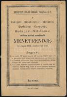 1902 Budapest-Ráckevei, Budapest-Kerepesi, Budapest-Szt. Enderei vonalakon közlekedő személyvonatok menetrendje, Budapesti Helyi Érdekű Vasutak Rt., 18 p.