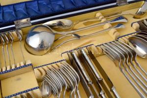 Berndorf alpakka evőeszköz készlet (47 db), eredeti dobozában, 35×50 cm