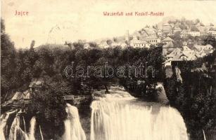 1909 Jajce, Wasserfall und Kastell Ansicht / waterfall and castle. W.L. Bp. 4829.