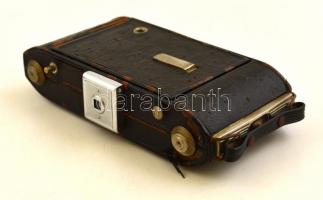 cca 1930 Német 6x9-es harmonika kihuzatos fényképezőgép, Schneider-Kreuznach Radionar 105mm f/4,5 ob...