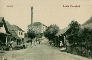 Doboj, Carsija / Marktplatz / market square. W.L. Bp. 4915.