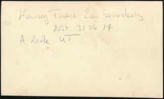 cca 1931 Uray Tivadar (1895-1962) színész, fotó, rajta a színész aláírásával, 13,5×8 cm