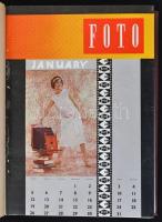 1961 A Foto című újság VIII. teljes évfolyama könyvbe kötve
