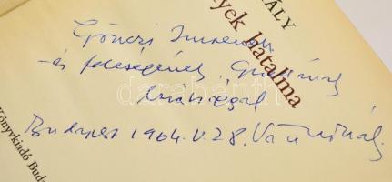 Váci Mihály: Szegények hatalma. DEDIKÁLT! Bp., 1964, Magvető. Kiadói egészvászon kötés, megsárgult, ...