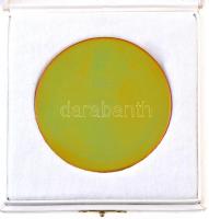 2010. "30. Úszó-Európa-Bajnokság" eozin mázas Zsolnay porcelán emlékplakett, eredeti tokba...