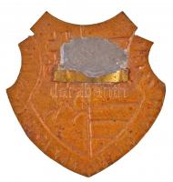 1945-1948. "Kiskunhalasi Állami Szilády Áron Gimnázium" zománcozott iskolajelvény (37x38mm...