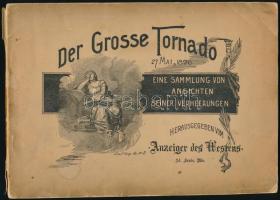 1896 Der grosse Tornado in St. Louise am Abend des 27. Mai 1896. St. Louis, Anzeiger des Westens. Német nyelven. Számos illusztrációval. Kiadói haránt alakú papírkötésben, szakadt borítóval.