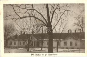 Kakat puszta (Kenderes), Magyary kúria télen, kastély, automobil