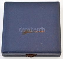 1988. "MTK-VM Sportklub 100 éves" nagyalakú aranyozott fém emlékérem dísztokban (70mm) T:2