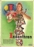 1941 Indanthren textil festék reklámlap. Klösz Coloroffset / Indanthren textile paint advertisement (EK)