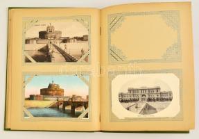 48 db db RÉGI római képeslap, nagy alakú régi képeslapalbumban / 48 pre-1945 Italian postcards from ...