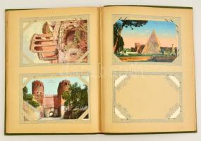 48 db db RÉGI római képeslap, nagy alakú régi képeslapalbumban / 48 pre-1945 Italian postcards from ...