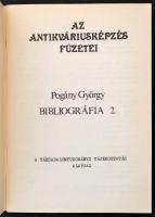 8 db különféle könyvészettel, könyvekkel kapcsolatos kiadvány, közte Az antikváriusképzés füzetei né...