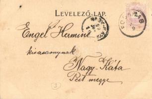 1899 Fogaras, Fagaras; cigányok, Betlen utca. Thierfeld Dávid kiadása / gypsy family, street