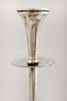 Nagyméretű, ötágú alpakka gyertyarató, m: 37 cm